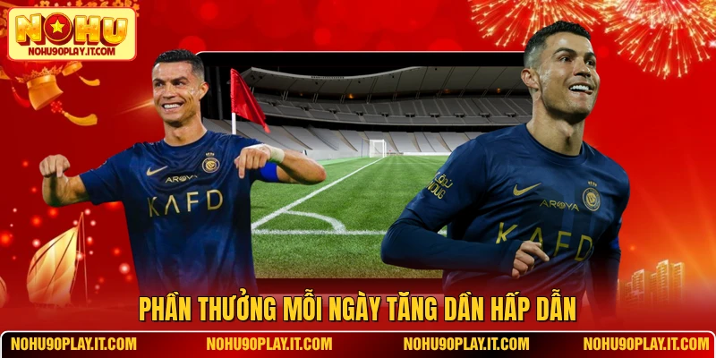 Phần thưởng mỗi ngày tăng dần hấp dẫn